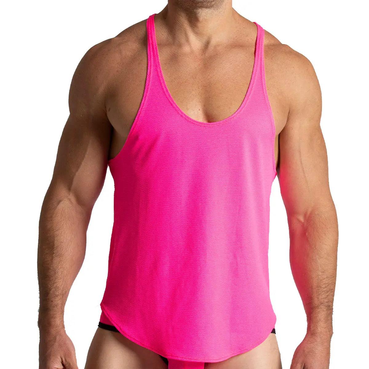 LEMON FUCSHIA TANK - Gigo Underwear & MensWear