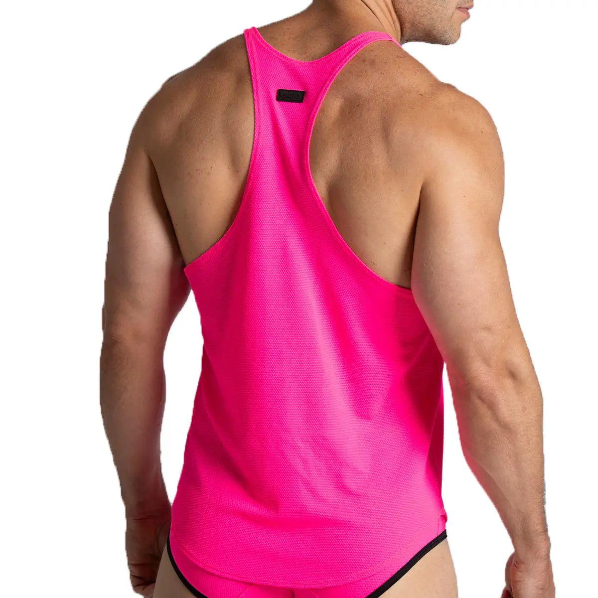 LEMON FUCSHIA TANK - Gigo Underwear & MensWear