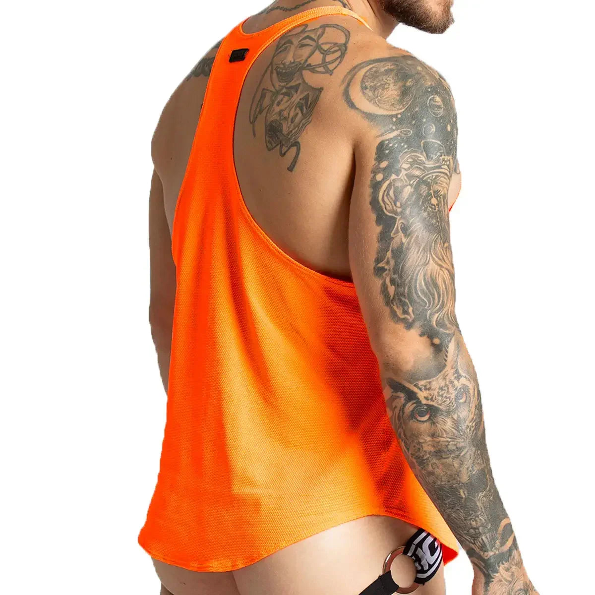 Lemon Orange Tank back view by Gigo Underwear