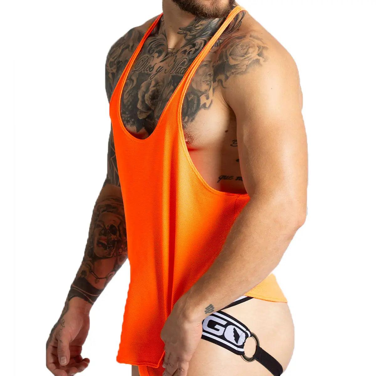 LEMON ORANGE TANK - Gigo Underwear & MensWear