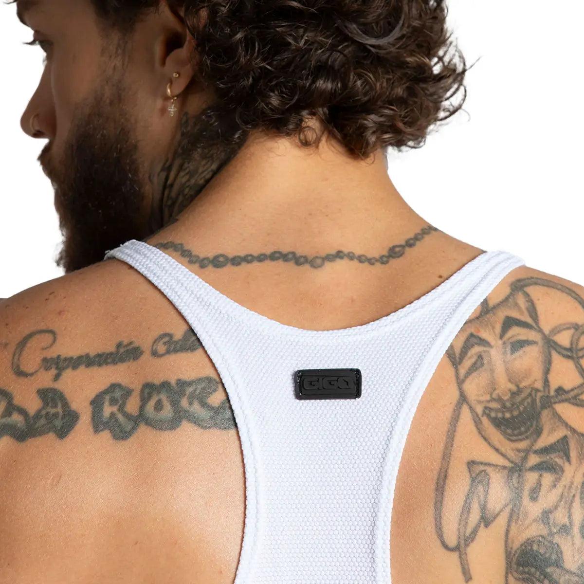 LEMON WHITE TANK - Gigo Underwear & MensWear