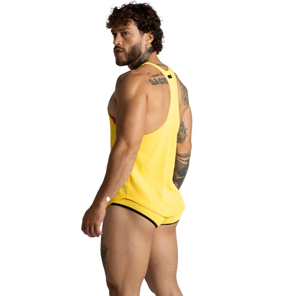 LEMON YELLOW TANK - Gigo Underwear & MensWear