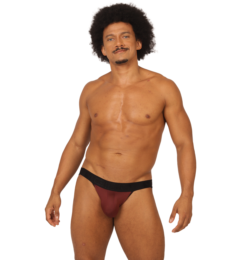 MIX WINE JOCKSTRAP - Sexy Men's Jockstrap with Contrast Waistband
