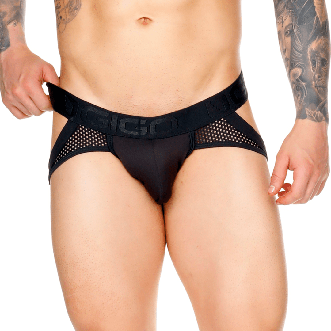MOROCCO BLACK BRIEF JOCKSTRAP - Gigo Underwear & MensWear