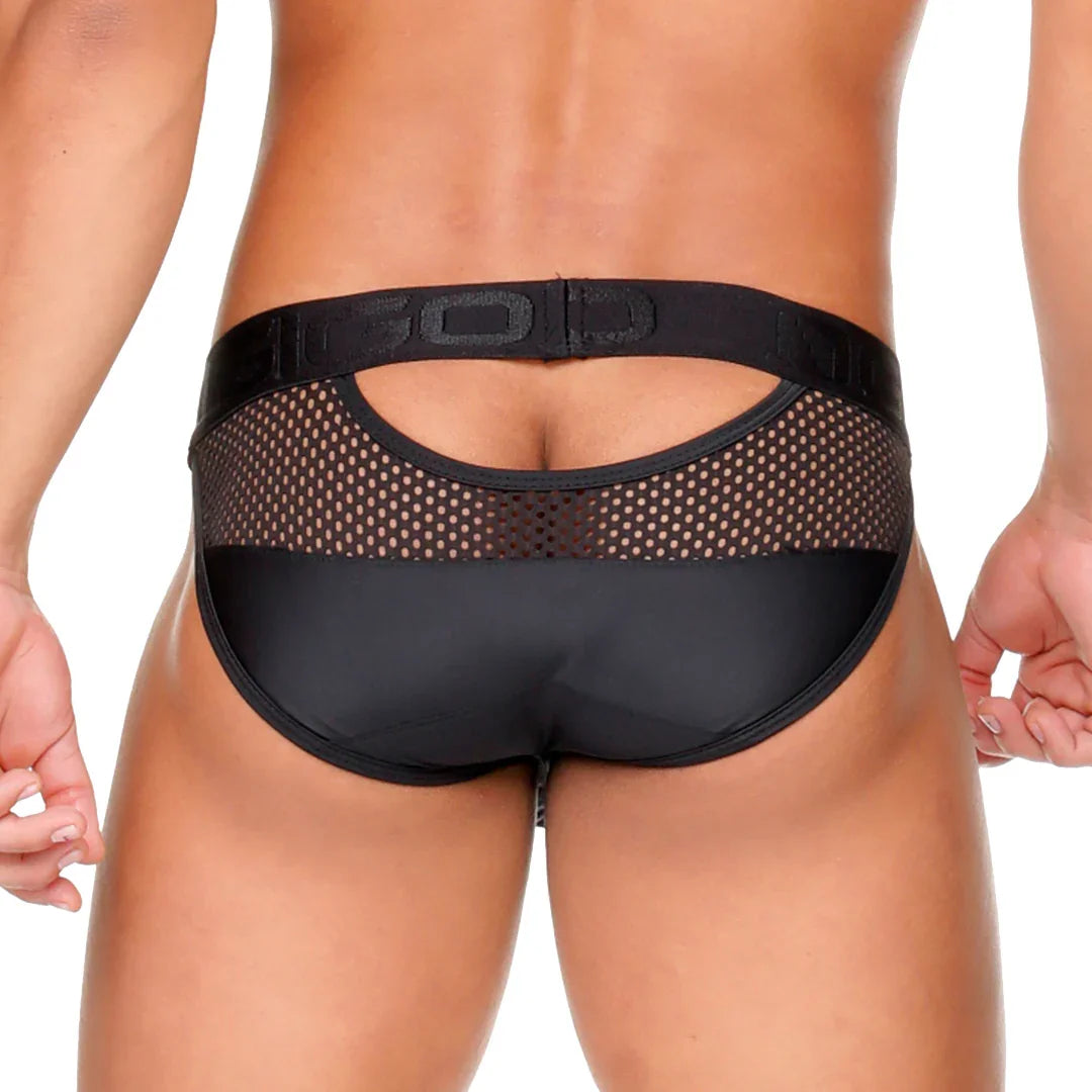 Morocco Black Brief on model by Gigo Underwear
