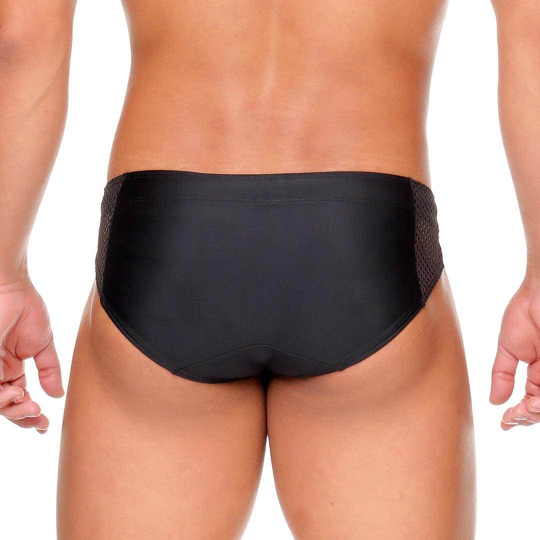 MOROCCO BLACK SWIM BRIEF - Gigo Underwear & MensWear