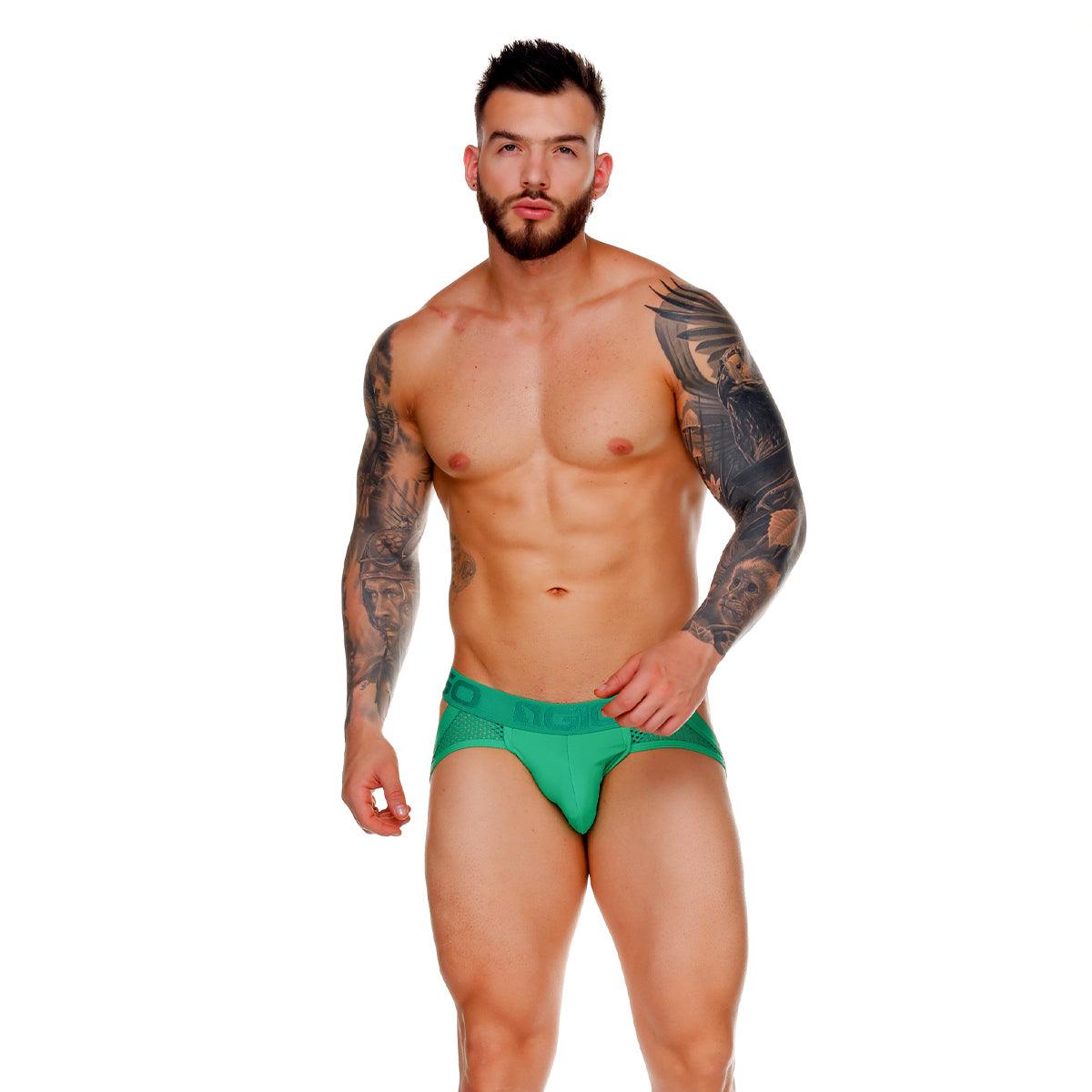 MOROCCO GREEN BRIEF JOCKSTRAP - Gigo Underwear & MensWear