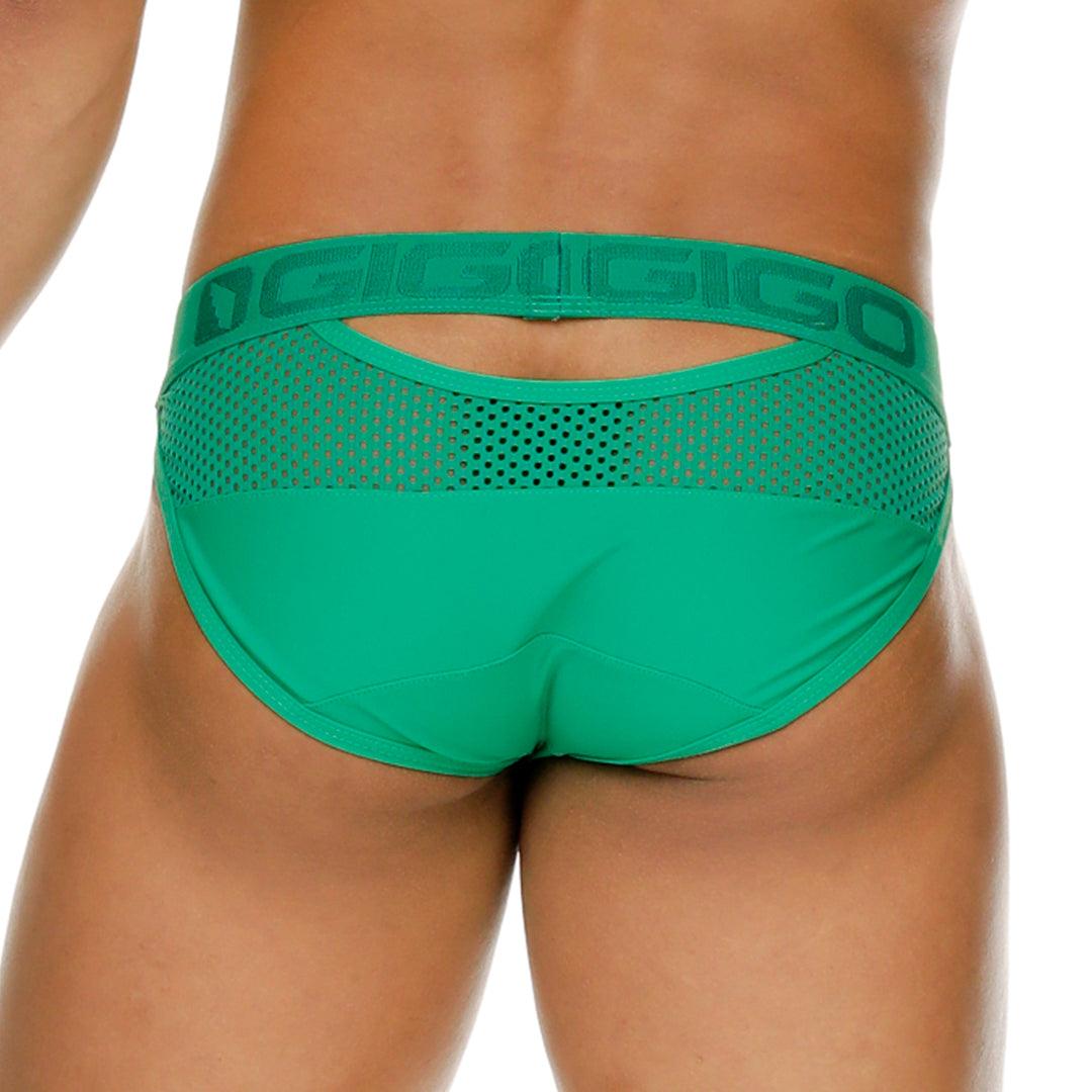 MOROCCO GREEN BRIEF - Gigo Underwear & MensWear