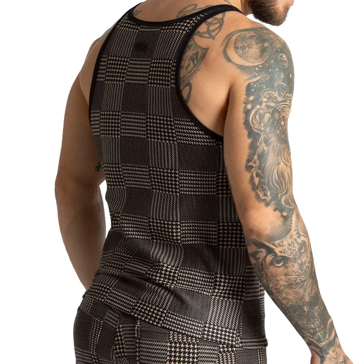 MOUNTAIN BROWN TANK - Gigo Underwear & MensWear