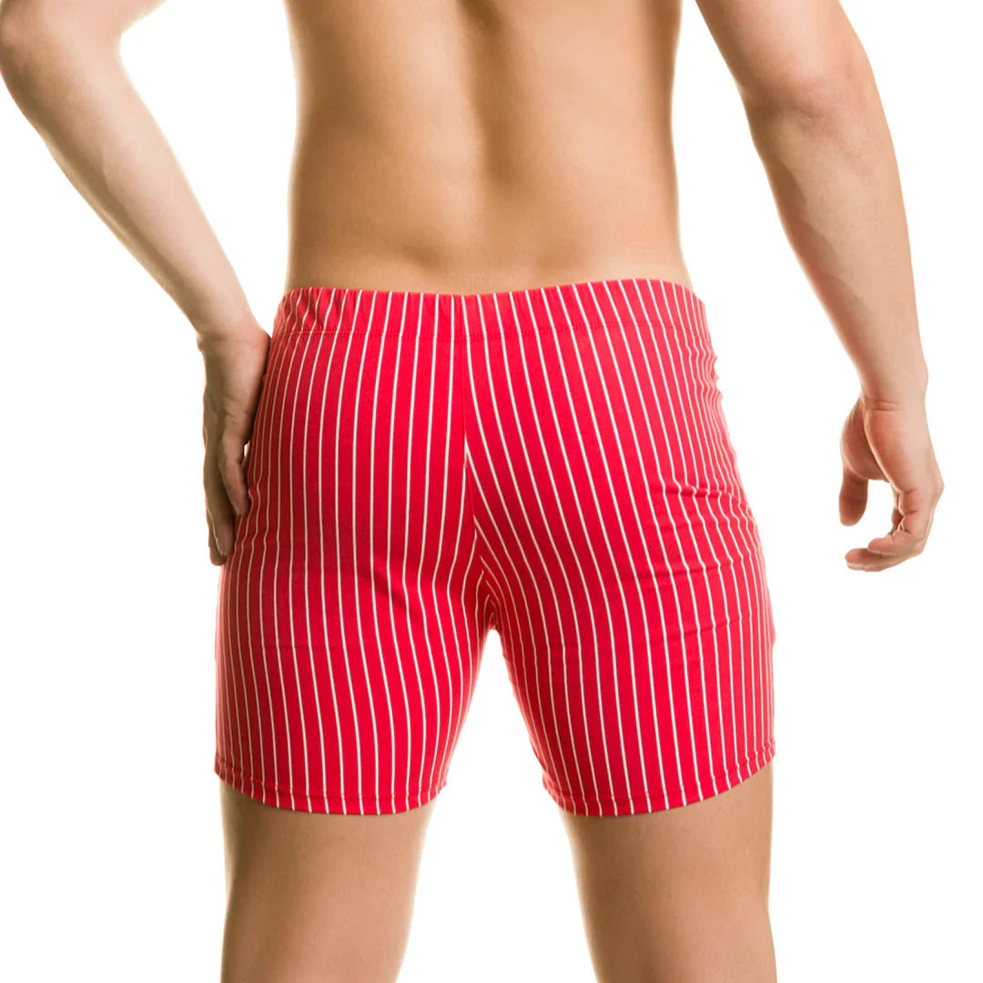 Naval Red Beachwear on model by Gigo Underwear