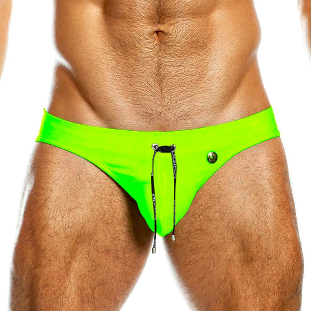 NEON GREEN SWIM BRIEF - Gigo Underwear & MensWear