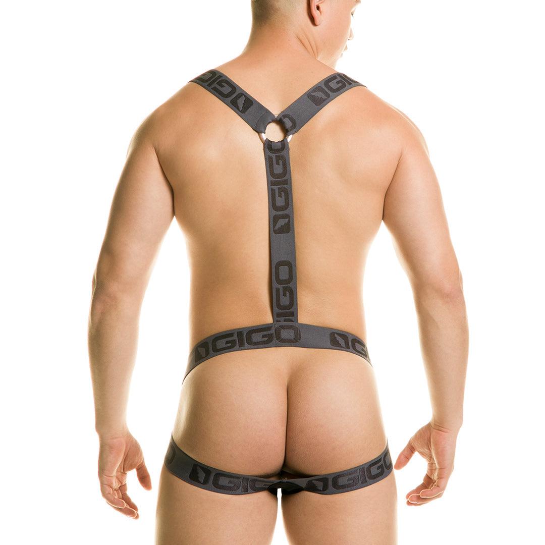 NEW CAUTIOUS GRAY HARNESS - Gigo Underwear & MensWear