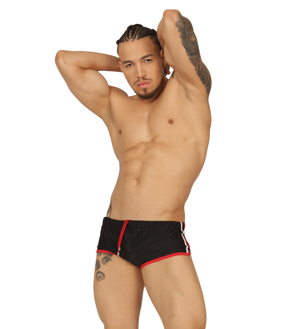 NICE BLACK SWIM TRUNK - Men's Sport Trunk with Modern Style