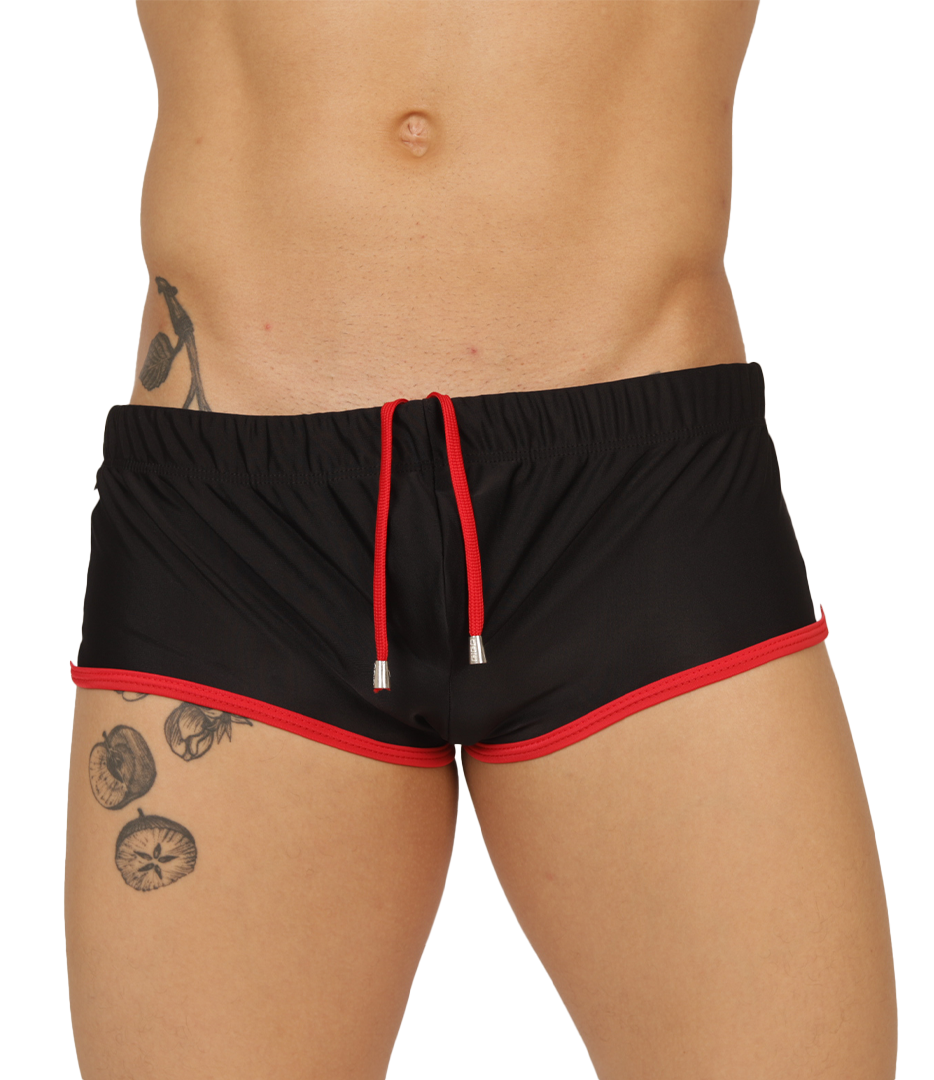 NICE BLACK SWIM TRUNK - Men's Sport Trunk with Modern Style