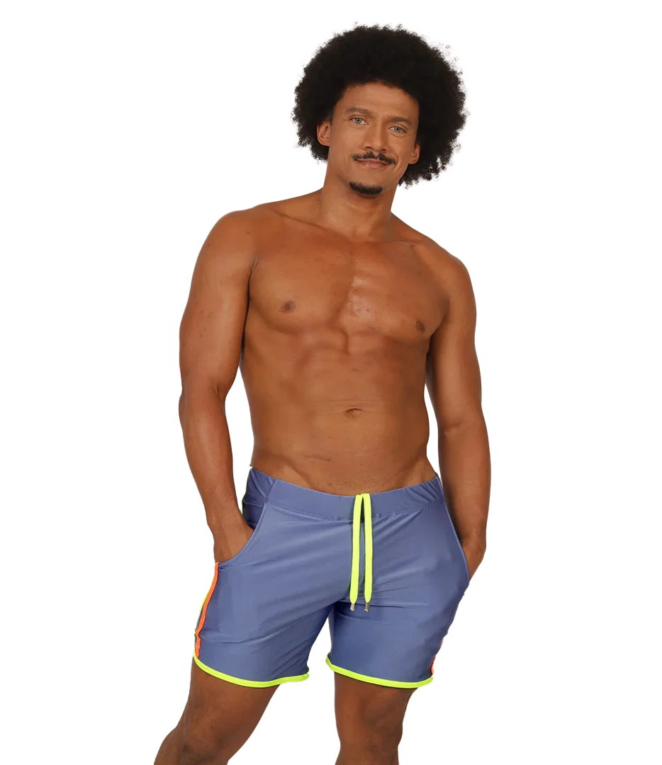 Nice Blue Beachwear on model by Gigo Underwear