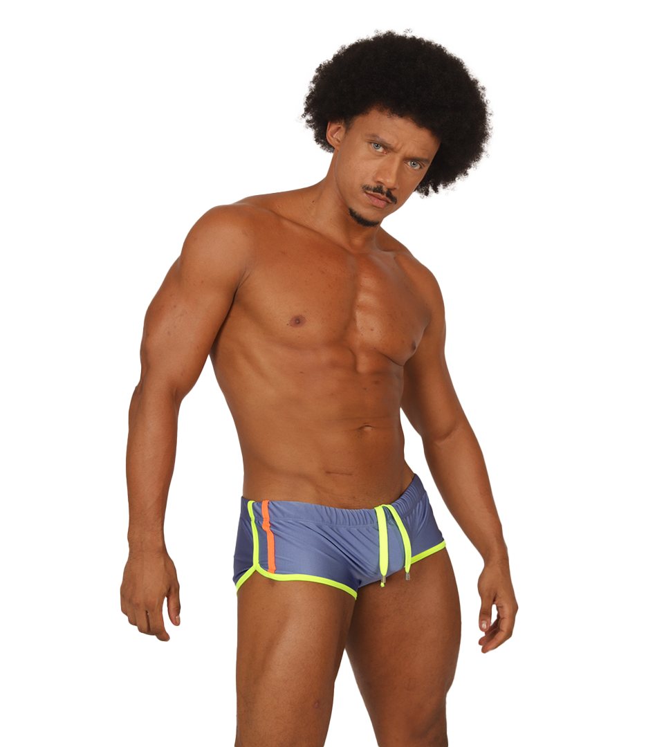 NICE BLUE SWIM TRUNK - Men's Sport Trunk with Modern Style