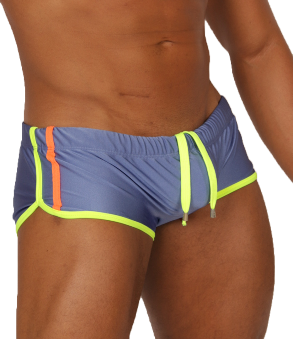 NICE BLUE SWIM TRUNK - Men's Sport Trunk with Modern Style