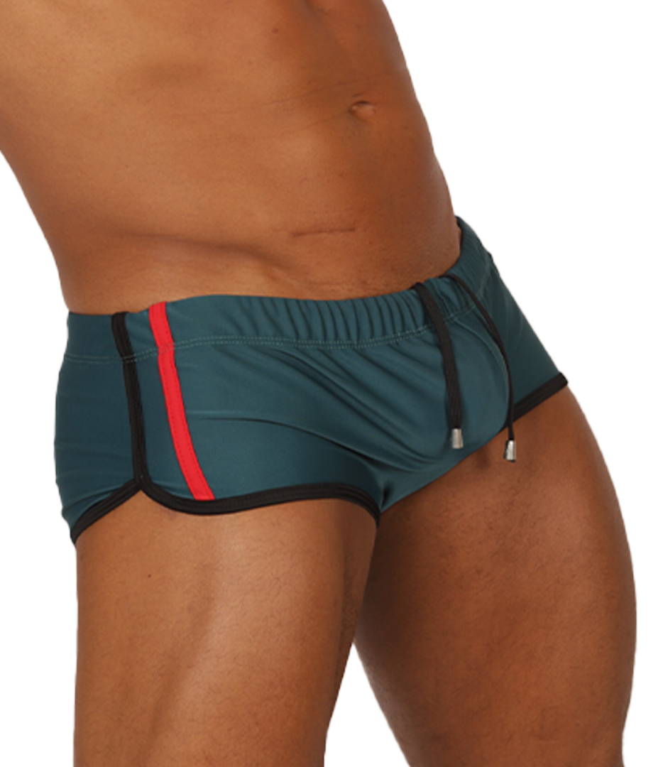 NICE GREEN SWIM TRUNK - Men's Sport Trunk with Modern Style