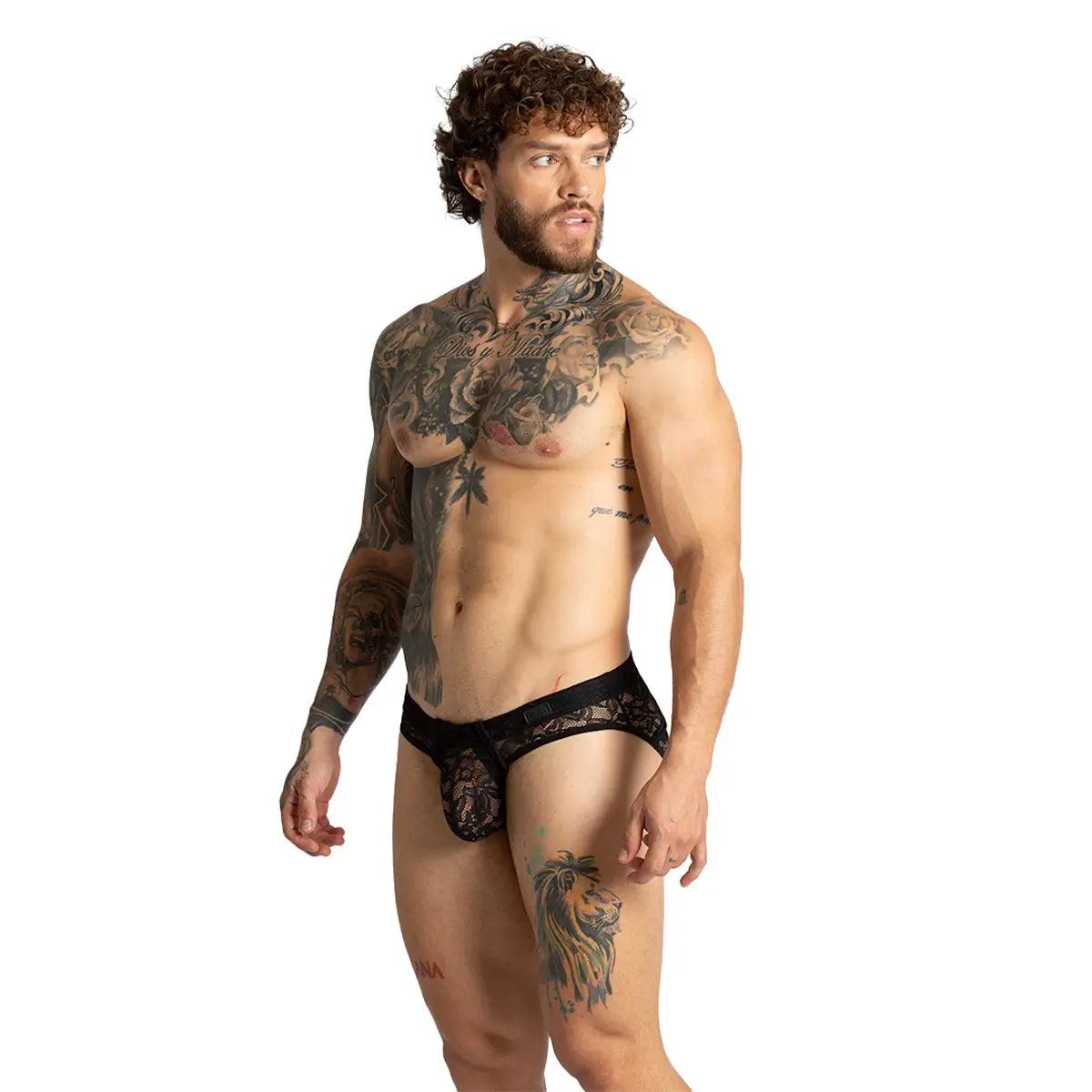 PARADISE BLACK BRIEF JOCK - Gigo Underwear & MensWear