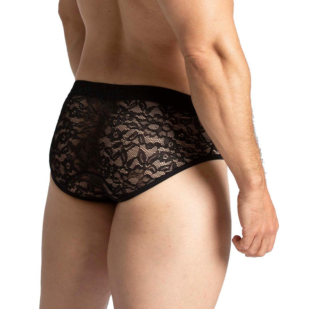 PARADISE BLACK BRIEF - Gigo Underwear & MensWear