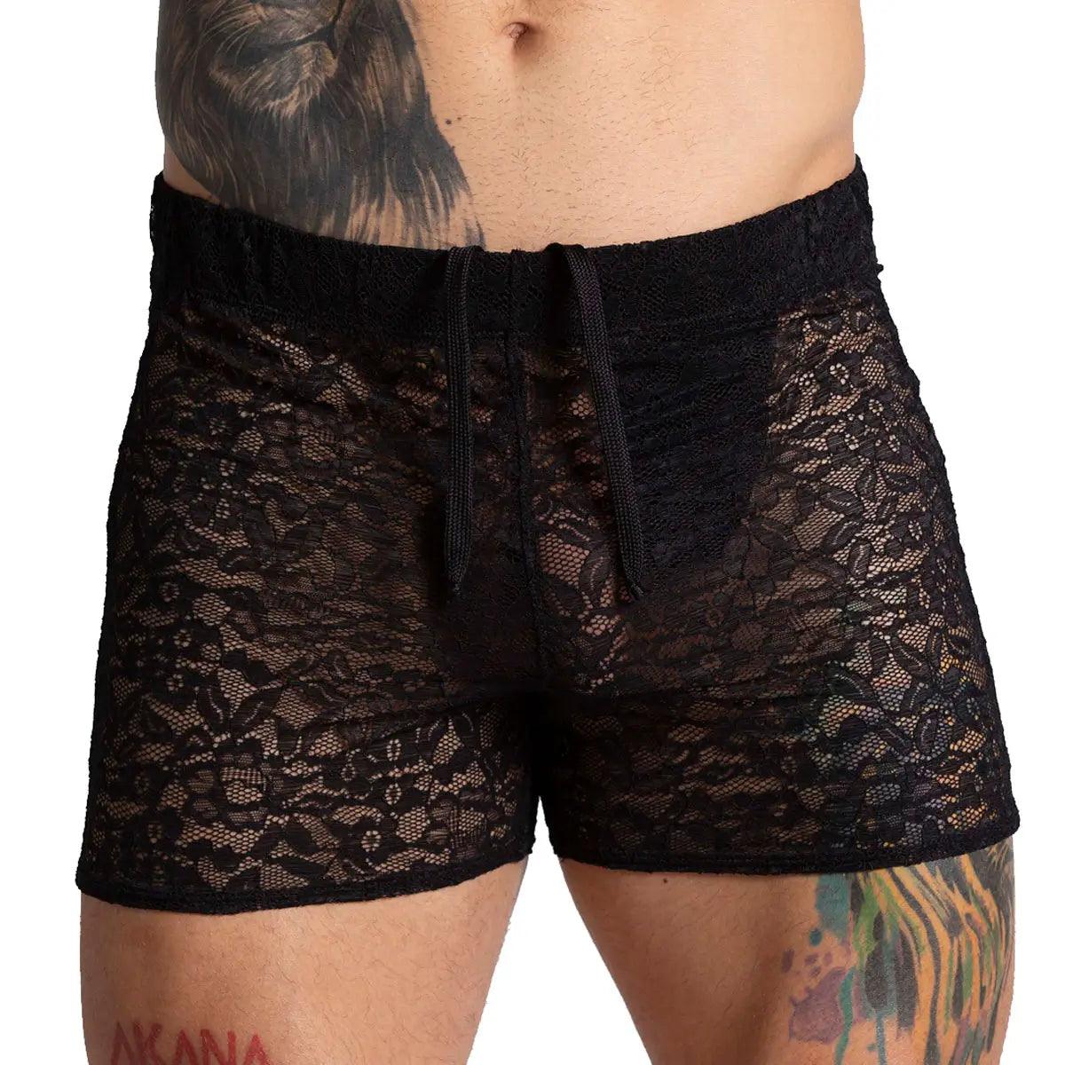 PARADISE BLACK HOTSHORT - Gigo Underwear & MensWear