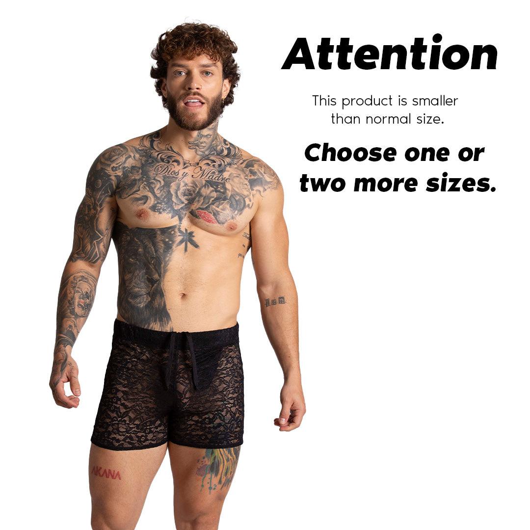 PARADISE BLACK HOTSHORT - Gigo Underwear & MensWear