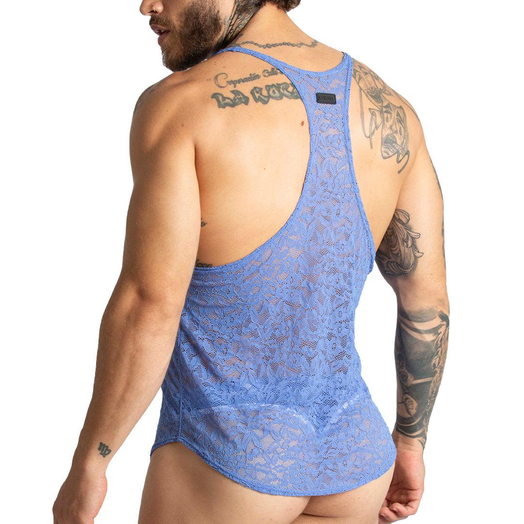 PARADISE BLUE TANK - Gigo Underwear & MensWear