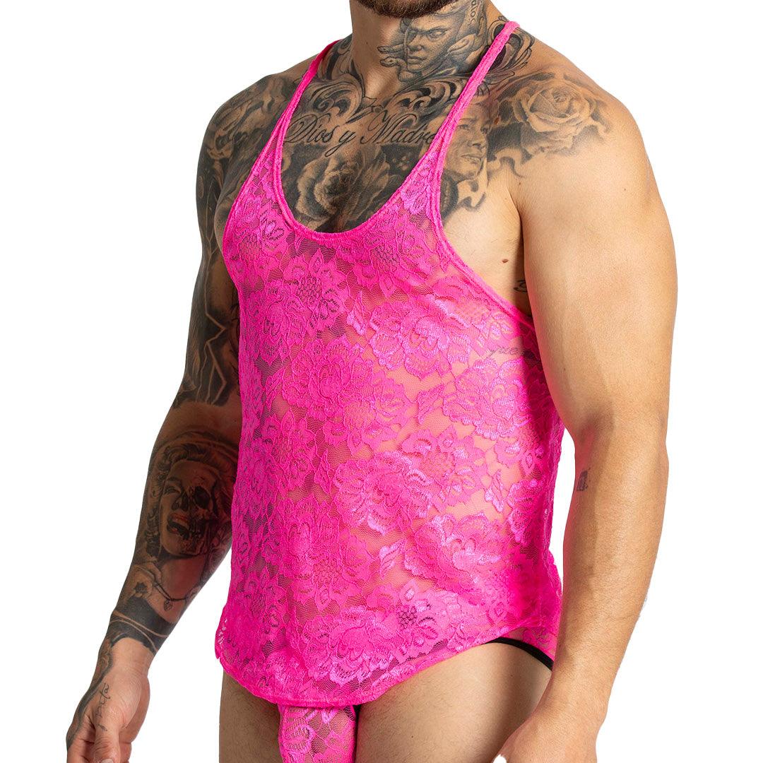 PARADISE FUCSHIA TANK - Gigo Underwear & MensWear