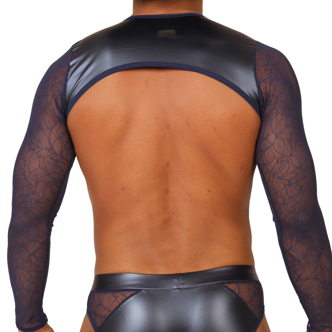 PASSIONE BLUE HARNESS - Men's Fetish Harness with Bold Design