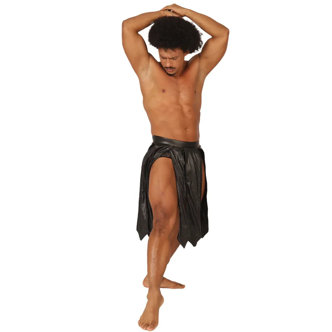 Passione Black Skirt back view by Gigo Underwear