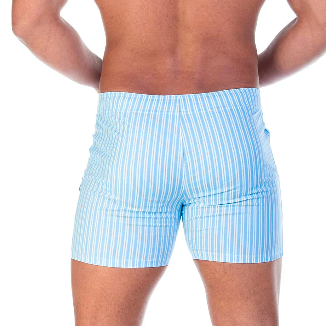 Polo Blue Beachwear back view by Gigo Underwear