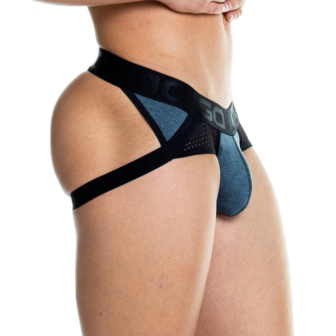 PRUDENCE BLACK BRIEF JOCKSTRAP - Gigo Underwear & MensWear
