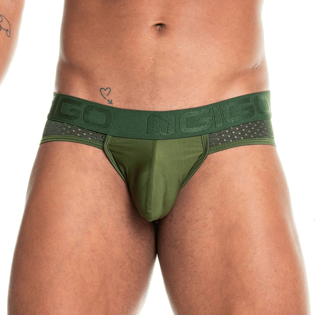 PRUDENCE GREEN BRIEF - Gigo Underwear & MensWear