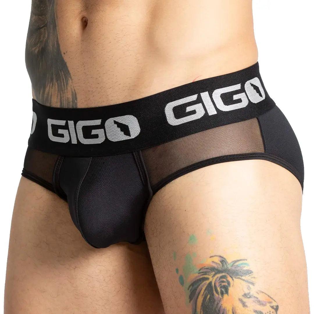 PURITY BLACK BRIEF - Gigo Underwear & MensWear