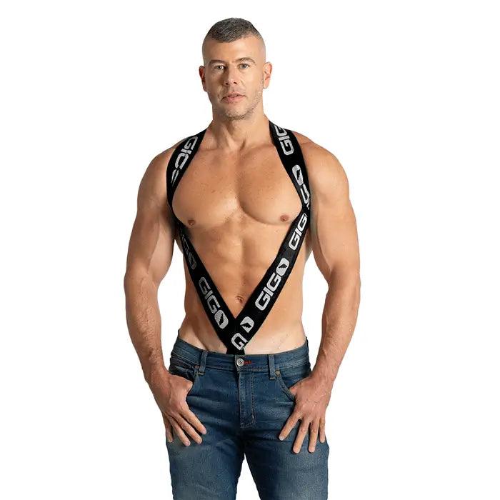 PURITY BLACK HARNESS - Gigo Underwear & MensWear