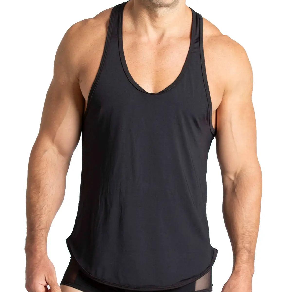 PURITY BLACK TANK - Gigo Underwear & MensWear