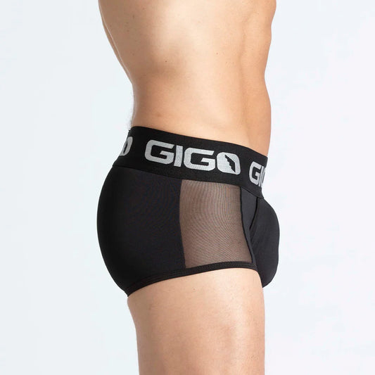 Purity Black Trunk front view by Gigo Underwear