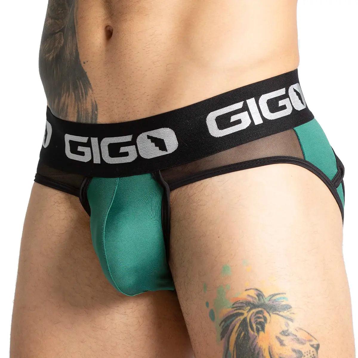 PURITY GREEN BRIEF JOCK - Gigo Underwear & MensWear