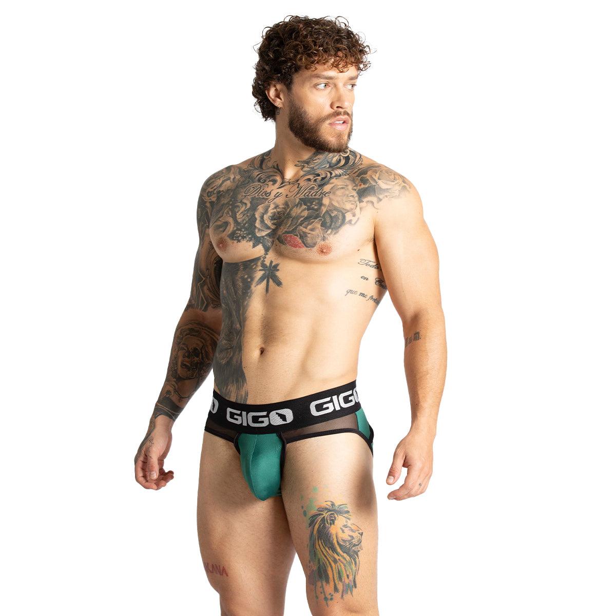 PURITY GREEN BRIEF JOCK - Gigo Underwear & MensWear