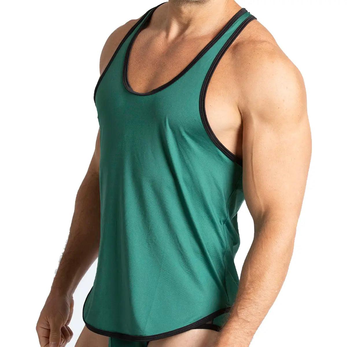 PURITY GREEN TANK - Gigo Underwear & MensWear