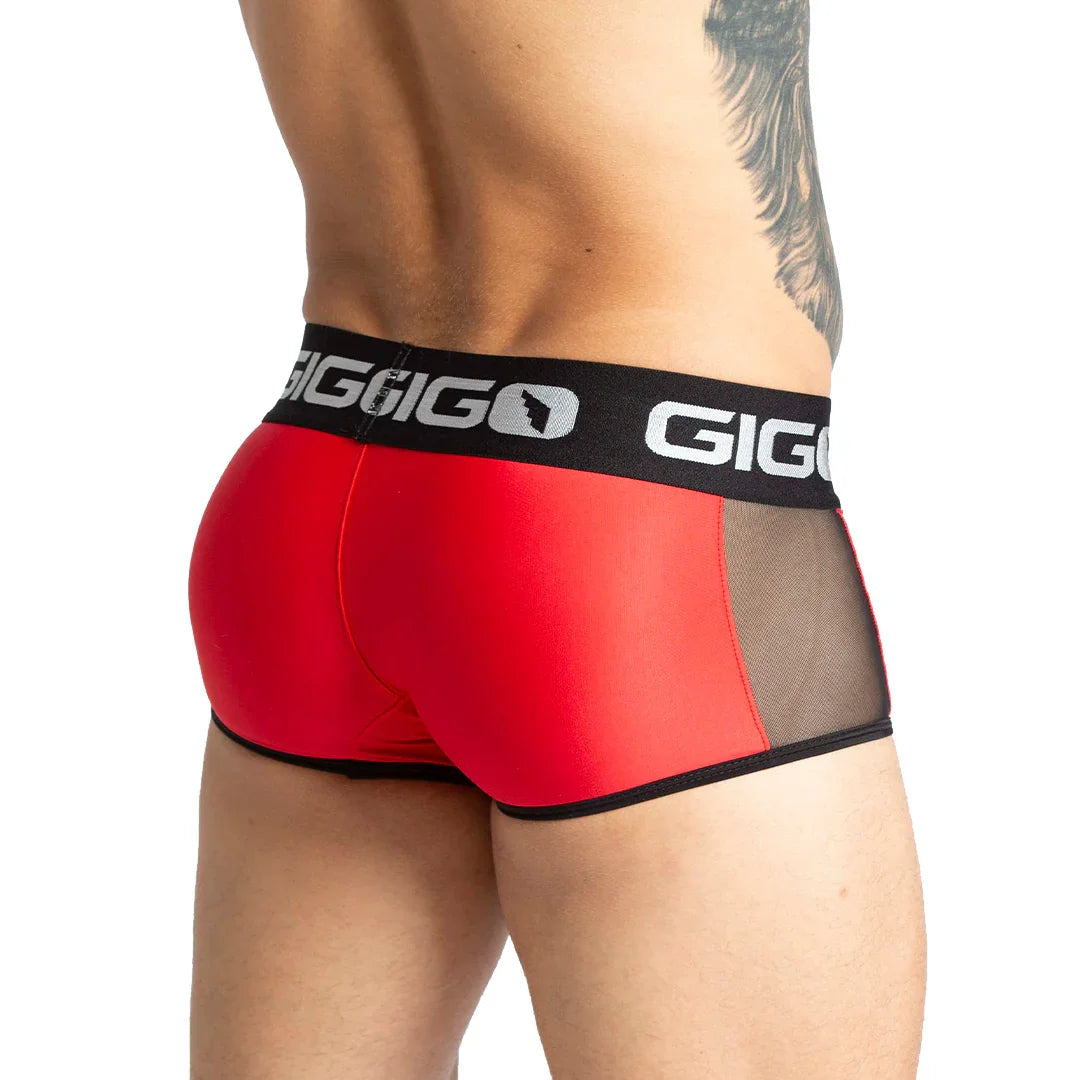Purity Red Trunk back view by Gigo Underwear