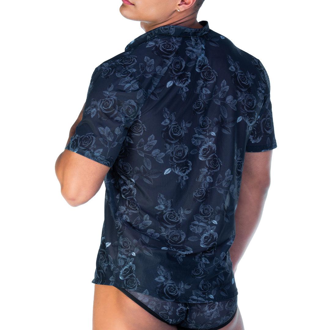 ROSE BLACK SHIRT - Gigo Underwear & MensWear