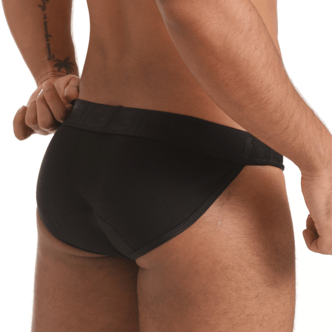 SCANALING BLACK BRIEF - Gigo Underwear & MensWear