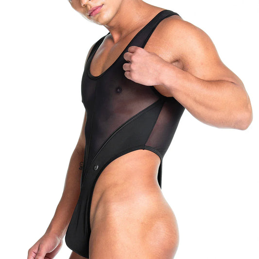 Skin Black Body front view by Gigo Underwear