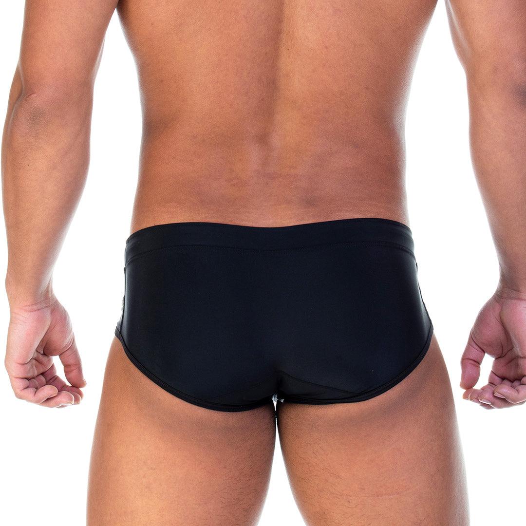 SOCCER BLACK SWIM BRIEF - Gigo Underwear & MensWear
