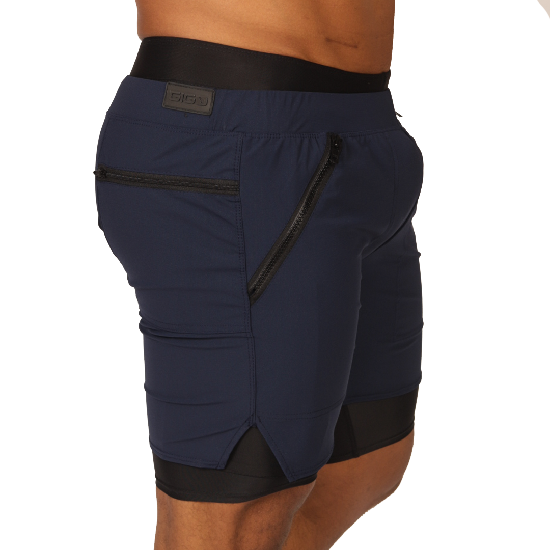 SPORTY BLUE SHORT - Men's Fetish Bodywear with Sexy Details
