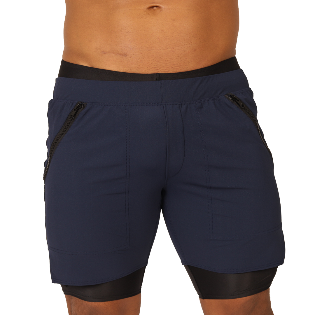 SPORTY BLUE SHORT - Men's Fetish Bodywear with Sexy Details
