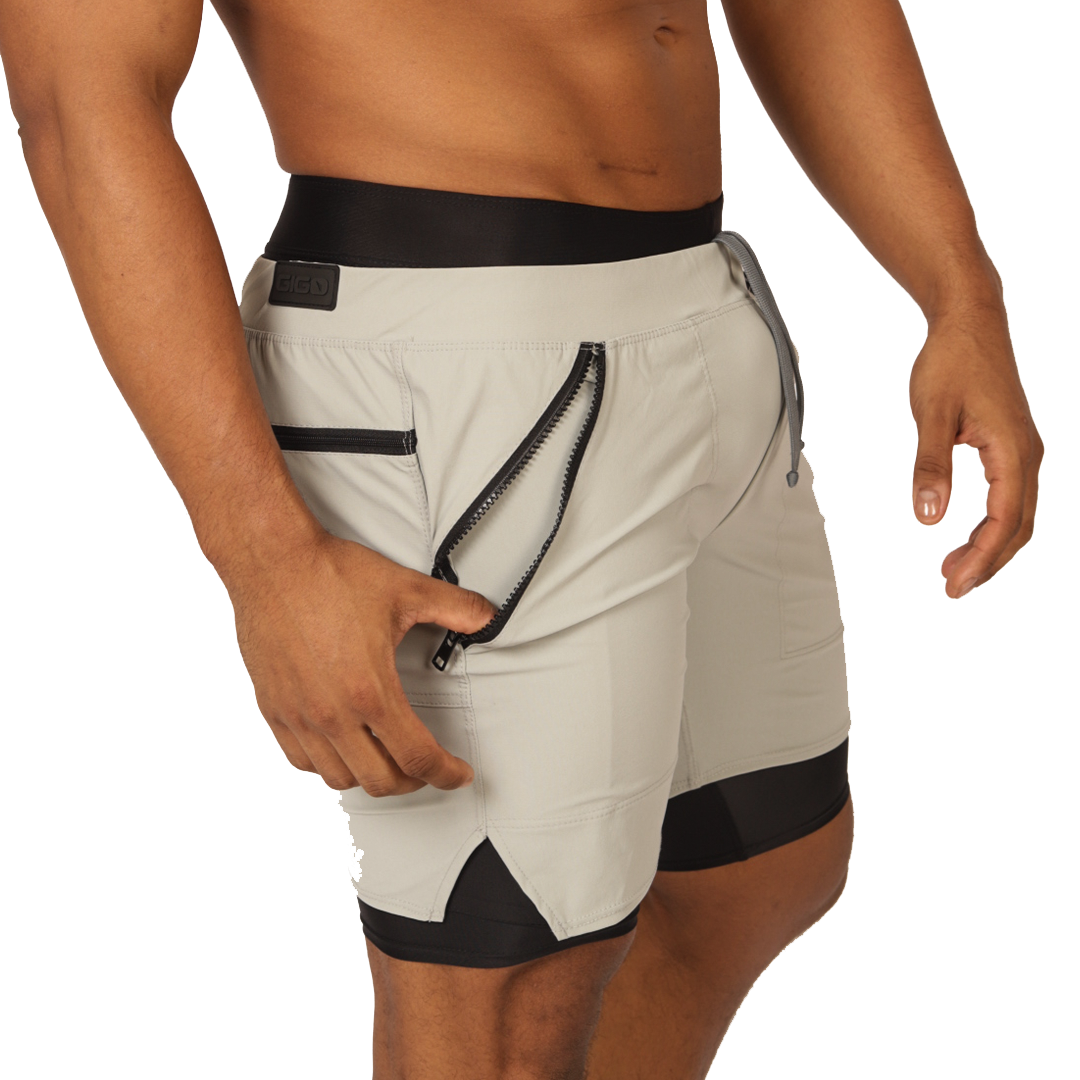 SPORTY GRAY SHORT - Men's Fetish Bodywear with Sexy Details
