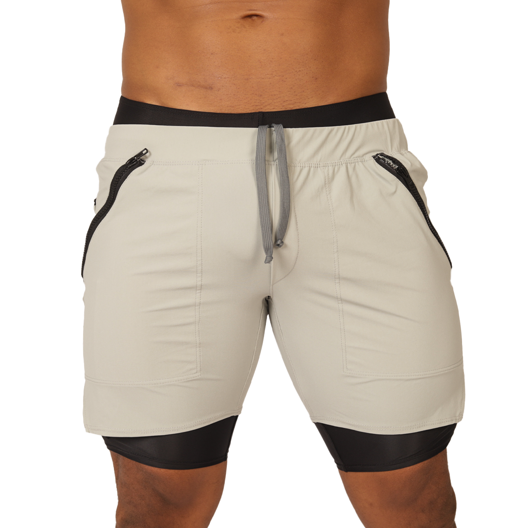 SPORTY GRAY SHORT - Men's Fetish Bodywear with Sexy Details