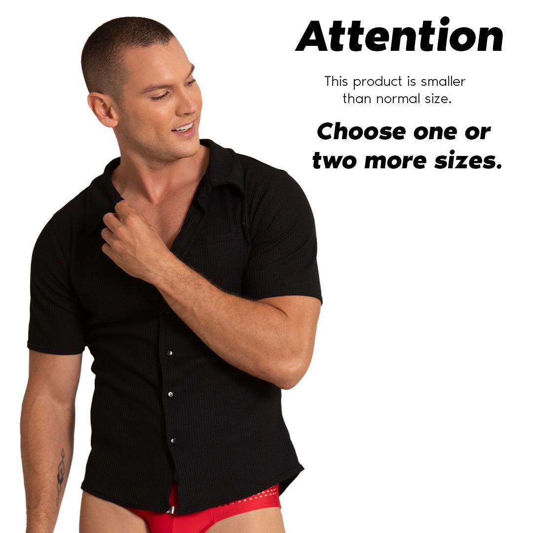 TISSUE BLACK SHIRT - Gigo Underwear & MensWear